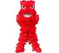 SBJKLYRN Costume de danse du lion, Accessoires de danse du Lion, Costume spectacle à paillettes, accessoires Senior, Art populaire(Red)