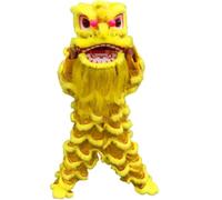 SBJKLYRN Costume de danse du lion, Accessoires de danse du Lion, Costume spectacle à paillettes, accessoires Senior, Art populaire(Yellow)