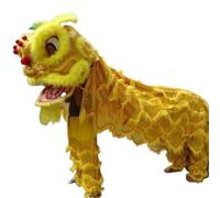 SBJKLYRN Costume de danse du lion, Fête Lion danse Cosplay mascotte traditionnelle accessoires nouvel an chinois Sports de plein air(Yellow)