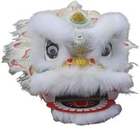 SBJKLYRN Costume de danse du lion, Tête Danse traditionnelle du lion Art populaire chinois Performance de danse dragon Sports plein air(D)