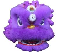 SBJKLYRN Costume de danse du lion, Tête Danse traditionnelle du lion Art populaire chinois Performance de danse dragon Sports plein air(E)