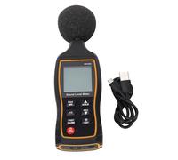 SBJKLYRN Décibelmètre Moniteur de Niveau sonore Sonomètre, testeur de décibels numérique avec Double Sortie CA/CC, Moniteur Bruit Portable for Les mesures environnementales