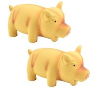 SBJKLYRN Jouet pour Chien， Jouets for Chiens, Jouets for Animaux de Compagnie, Jouets sonores à Presser, Cochon en Caoutchouc, Jouet couineur à mâcher résistant aux morsures, 2 pièces 03(1)