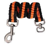 SBJKLYRN Laisse pour Chien, Laisse Courte for Chien, Orange Solide, Corde de Traction for Compagnie, d'extension Haute élasticité, Lumineuse