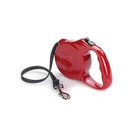 SBJKLYRN Laisse pour Chien, Laisse rétractable for Chien 5 m, Durable, Automatique, en Nylon, Extensible, for la Marche des Chiots(Red)