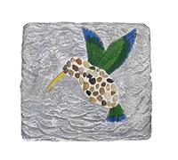 SBJKLYRN Pierre de Jardin， Dalles de terrasse, allée, pelouse, aménagement paysager, décoration de Chemin avec Motif Oiseau/Libellule/Coccinelle/Papillon(Birdie,4PCS)
