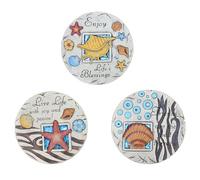 SBJKLYRN Pierre de Jardin， Décoration Murale à Motif de Coquillages et d'étoiles de mer avec Ficelle, pavés antidérapants for aménagement paysager de Jardin et allée(1 Pack)