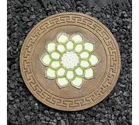 SBJKLYRN Pierre de Jardin, Pierres décoratives de Jardin Toutes Saisons de 33 cm, Pierre Ronde Robuste for parterres de Fleurs et Jardins(Style1)