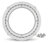 SBJKLYRN Plateau tournant pour Table, Plaque pivotante rotative à 360 degrés, Charges Lourdes, for kaléidoscopes Servant des présentoirs de Salon Commercial(8 inches (200mm))