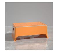 SBJKLYRN Repose-Pieds, Tabouret de Salle Bain, Combinaisons Multiples possibles, Fixation par clipsage, multifonctionnalité, Transformation Flexible(Orange)