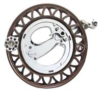 SBJKLYRN Roulette du cerf-Volant, Enrouleur, Moulinet à Vent, cerf-Volant Professionnel avec poignée de Roue, Fonction de Verrouillage, for l'extérieur, for Enfants et Adultes(Brown)