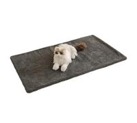 SBJKLYRN Tapis pour lit d'animal, Confortable et Chaud, antidérapant Durable, Facile à Nettoyer, for canapé, Cage, lit for Animal de Compagnie(Dark Gray,Large)