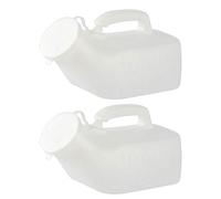 SBJKLYRN, Urinoirs for hommes, urinoirs portables épais et fermes, collecte d'urine for hôpital, incontinence, personnes âgées, bouteille de voyage et urgence, 2 paquets de 1 000 ml,Urinoir