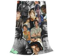 SBKGBIEHG Patrick Swayze Couverture en flanelle ultra douce et micro polaire - Literie chaude et légère pour canapé, chaise, toutes saisons (203,2 x 152,4 cm)