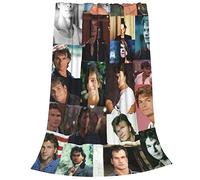 SBKGBIEHG Patrick Swayze Couverture en flanelle ultra douce et micro polaire - Literie chaude et légère pour canapé, chaise, toutes saisons, 152,4 x 127 cm