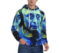 SBKGBIEHG Sweat à capuche en polaire pour homme The Joe Rogan 3D fantaisie avec poche, Noir , S