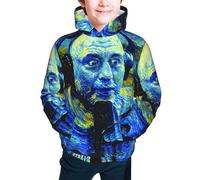 SBKGBIEHG The Joe Rogan Sweat à capuche 3D décontracté pour garçons et filles, Noir , S
