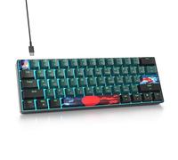 SbocKeeb Clavier Gamer sans Fil, Clavier Gaing 60% Mécanique American QWERTY, Rétroéclairage RGB- Compact Mini Clavier Bluetooth