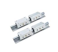 SBR25LUU Lot de 2 rails de guidage linéaires de haute précision SBR25 + 4 glissières de chariot 200 mm-1000 mm