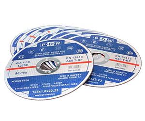 SBS A60 T-BF Lot de 10 disques de tronçonnage EN12413 pour affûteur d'angle type Flex 125 x 1,0 x 22,23 mm