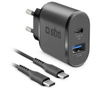 sbs adaptateur de charge noir 1,5 m, 18 Watt