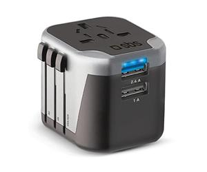 SBS Adaptateur de Voyage Adaptateur de Voyage Universel 12 W
