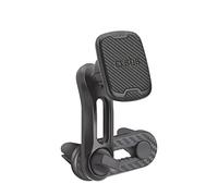 SBS ALASKA support magnétique pour téléphone de voiture, support universel avec bras pivotant à 360° pour faciliter la circulation de l'air froid et chaud, double clip pour la buse, 2 plaques incluses