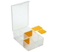 SBS boîte à vis boîte de rangement avec 4 barres de séparation transparent très robuste