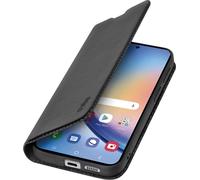 SBS Bookcase Wallet Lite-Étui pour Samsung A35 Noir PU