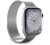SBS Bracelet pour montre PURO band Apple Watch Argent- boîtier 38-40-41 mm G