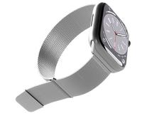 SBS Bracelet pour montre PURO band Apple Watch Argent-boîtier 42-44-45-49mm