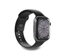 SBS Bracelet pour montre Silicone App Watch Noir-boîtier 42-44-45-49