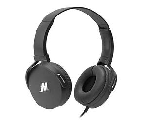 SBS casque d'écoute filaire avec oreillettes souples rotatives, câble de 1,2 m à jack 3,5 mm, microphone intégré et bouton répondre/terminer, noir