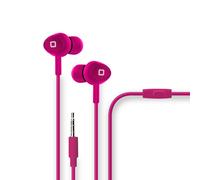 SBS Casque rose avec prise jack 3,5mm - Casque In Ear avec microphone et bouton d'appel