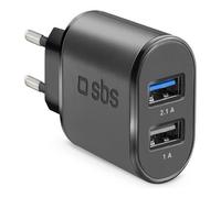 SBS Chargeur 10 Watt - Charge Rapide Avec Deux Ports USB
