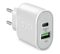 SBS Chargeur 20 W - Charge Ultra Rapide Et Deux Ports USB