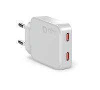 SBS Mobile Chargeur TETRGAN2C70SLIM Extra Slim GaN 67W USB-C PD 3.0 PPS Blanc