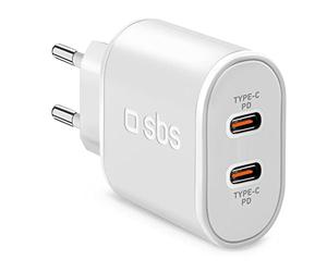 SBS Chargeur GSM CHARGEURMURAL-2USBC