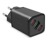 SBS Mobile Chargeur multiport 140W - 2x USB-C, 1x USB-A, GaN Power Delivery, compact