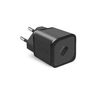 SBS Chargeur Slim USB-C 20W, Technologie GaN, Power Delivery (PD), Charge Rapide, Ultra Compacte, Alimentation pour iPhone, iPad, Airpods, Samsung, Pixel, Tablet, Smartphone, Noir