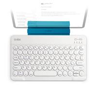 SBS Clavier universel Bluetooth avec portée de 10 mètres - Clavier sans fil blanc - Clavier sans fil fin de 6 mm