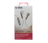 SBS Écouteurs Métal Or Câble Réponse Regulierungstaste