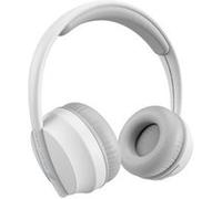 SBS Casque sans Fil SKIDUP avec Microphone et Commandes intégrés, Oreillettes rembourrées et Bandeau réglable, jusqu'à 20 Heures de Musique et d'appels, câble de Chargement USB-C Inclus, Blanc