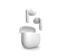 SBS Go Pods TWS - Écouteurs Semi in-Ear True Wireless Stereo, Boîtier de Charge, Micro Intégré, Contrôles Tactiles, pour Smartphone, Tablette, Ordinateur Portable, 12 Heures de Lecture, Blanc