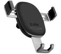 SBS Mobile Support auto Gravity - Fermeture auto, pour aérateurs, 1 main, iPhone/Samsung/Xiaomi/Oppo