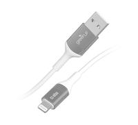 SBS GRECABLEUSBIP589W câble Lightning 1,2 m Argent, Blanc