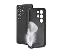 SBS Instinct Coque pour Samsung S25 Ultra - Compatible Chargement sans Fil, Surface Soft-Touch, Doux au Toucher et intérieur en Microfibre, Protection Appareil Photo et Touches, matériau TPU, Noir