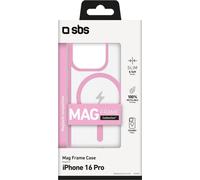 SBS Mag Frame Case rose iPhone 16 Pro TEMAGCOLIP1661PP