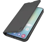SBS Étui Wallet Smooth pour Galaxy S25 – Soft Touch, Poche, Fermeture magnétique, Noir