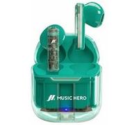 Music Hero Casque True Wireless Stereo (TWS) Ecouteurs Appels/Musique Bluetooth Cyan